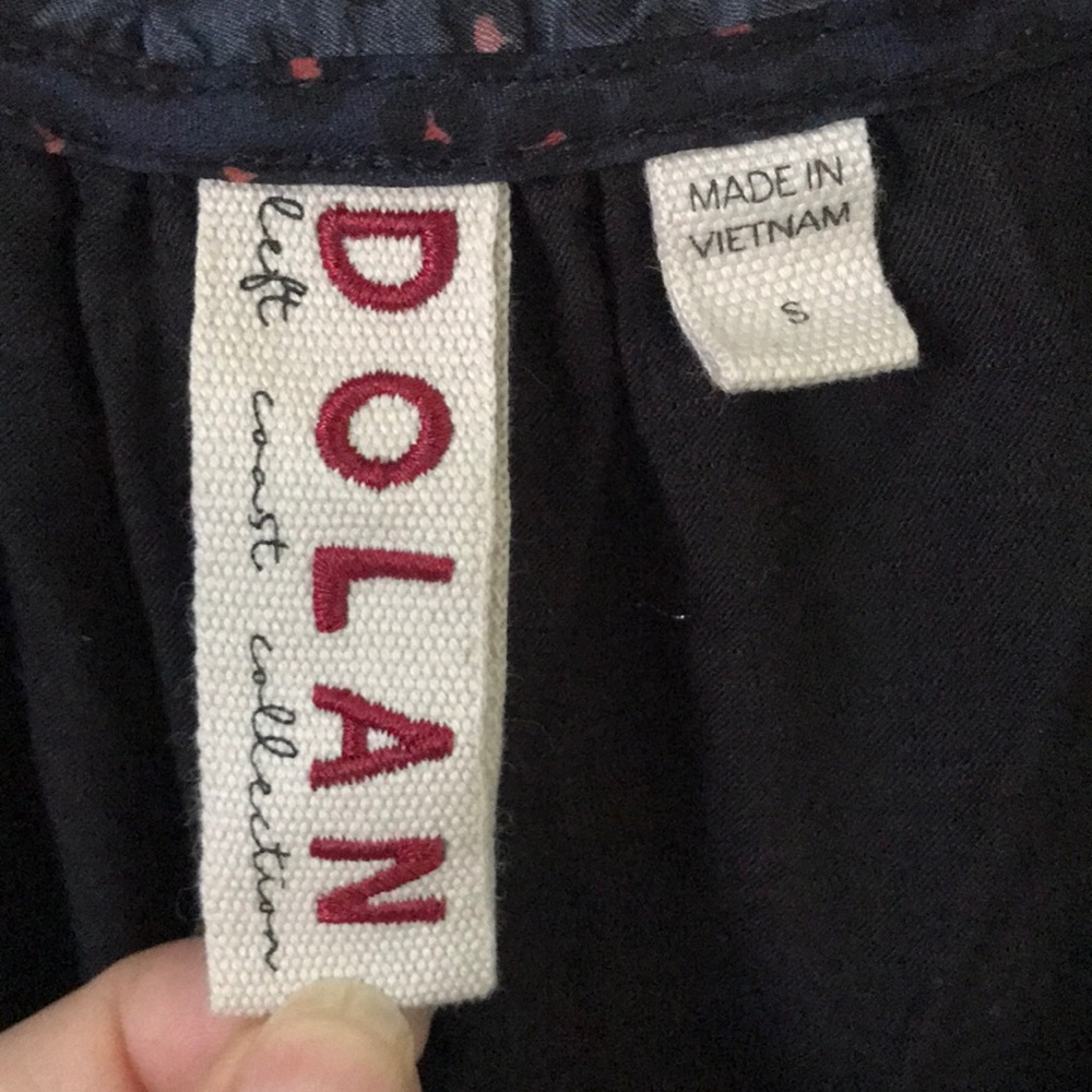 Anthro Dolan Marilyn animal print contrast blouse - Picture 14 of 16